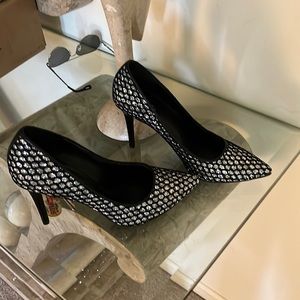 Gorgeous black and rhinestone Michael kors heels